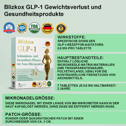 🔥🔥🔥【Letzter Aktionstag – 60 % RABATT! 🔥】Blizkox® ✨𝑨𝒅𝒆𝒍𝒈𝒂𝒛𝒂𝒎𝒊𝒆𝒏𝒕𝒐 𝑷𝑨𝑹𝑪𝑯𝑬 𝑫𝑬 𝑵𝑨𝑵𝑶𝑴𝑰𝑪𝑹𝑶𝑨𝑮𝑼𝑱𝑨𝑺 👑(Schmerzlose, kontinuierliche Wirkung für 24 Stunden | Schneller Gewichtsverlust: bis zu 9 kg | Senkt den Blutzucker um bis zu 90 %)15（副本）